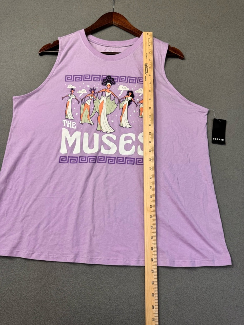 Disney ‘The Muses’ Tank, Torrid, Lavender Graphic Muscle Tank, NWT(small flaw) - Picture 10 of 16